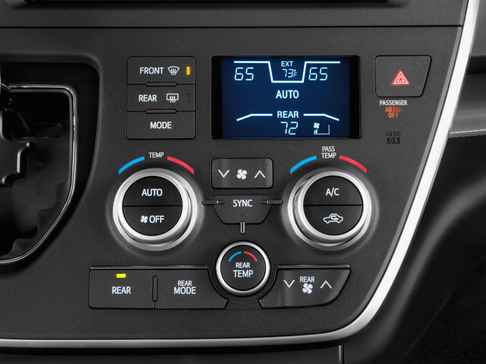 Bảng điều khiển xe Toyota Sienna 2015